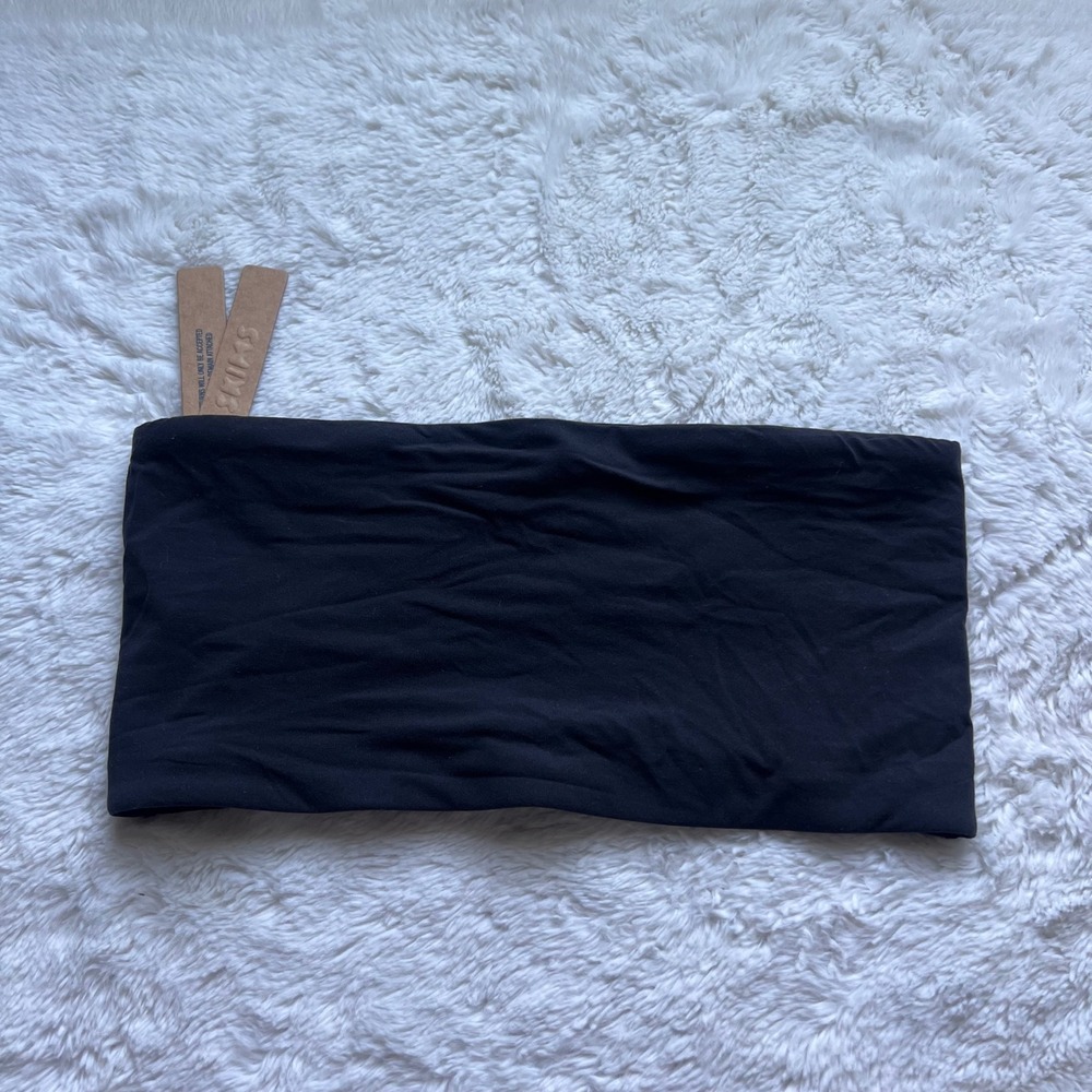 Skims Women's Fits Everybody Bandeau Bra Onyx Black BR-BAN-9167 Size Small NWT